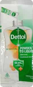 Dettol Original Pine Powder To Liquid Hand Wash Pouch 8 Gm | Buy 12 Get 1 Free