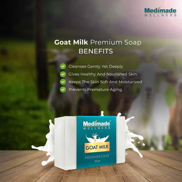 Medimade Goat Milk Premium Soap - 100 Gm X 3 ( Pack Of 3 )