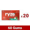 Ryze Nicotine Gums | Frosty Mint | 2Mg | Helps In Quitting Smoking & Tobacco | 3 Count | Pack Of 20