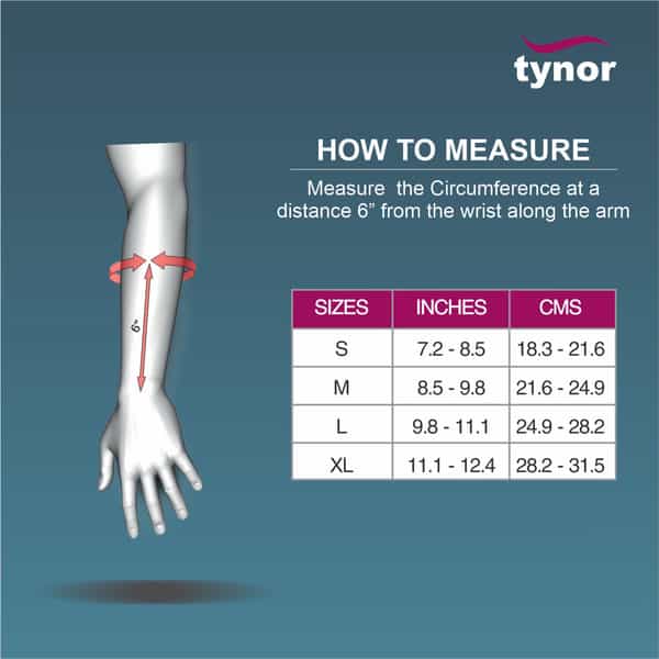 Tynor Wrist Splint With Thumb Black Medium 1 Unit