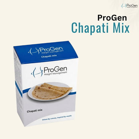 Progen Chapati Mix | 15 G Of High Biological Value Protein Per Meal | Pack Of 7 105 Gm