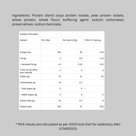 Progen Chapati Mix | 15 G Of High Biological Value Protein Per Meal | Pack Of 7 105 Gm