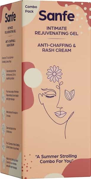 Sanfe Summer Strolling Combo (Intimate Gel 50 Ml +Anti-Chafing And Rash Cream 50 Ml)