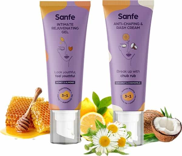 Sanfe Summer Strolling Combo (Intimate Gel 50 Ml +Anti-Chafing And Rash Cream 50 Ml)