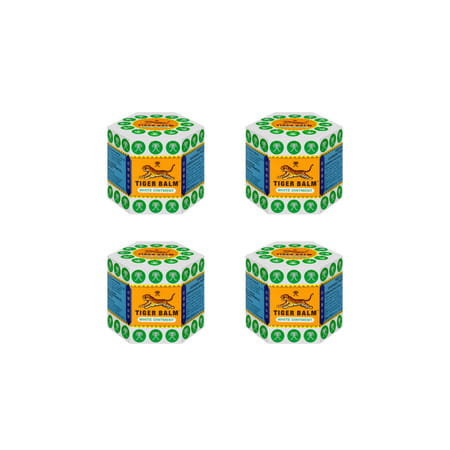 Tiger Balm White Ointment Ayurvedic Pain Relief Balm | 21ml Each | Pack Of 4|