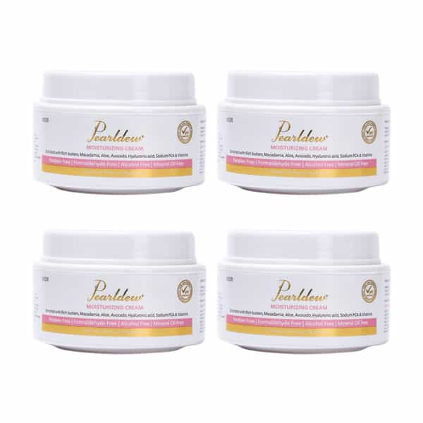 Pearldew Moisturizing Cream 50 Gm | With Almond Oil | Aloe | Avocado | Butters (Pack Of 2)