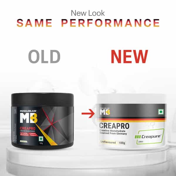 Muscleblaze Creapro Creatine Monohydrate With Creapure (Unflavoured | 33 Servings | 100G)