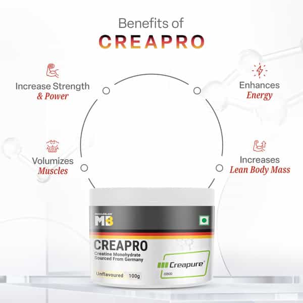 Muscleblaze Creapro Creatine Monohydrate With Creapure (Unflavoured | 33 Servings | 100G)