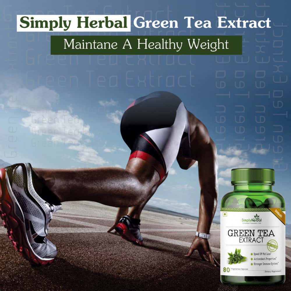Buy SIMPLY HERBAL 100 NATURAL POTENT GREEN TEA EXTRACT 500 MG 80