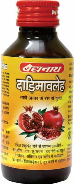 Baidyanath Asli Ayurved Dadimavaleha Syrup With Pomegranate Immunity Booster - 100Ml (3 Pack)