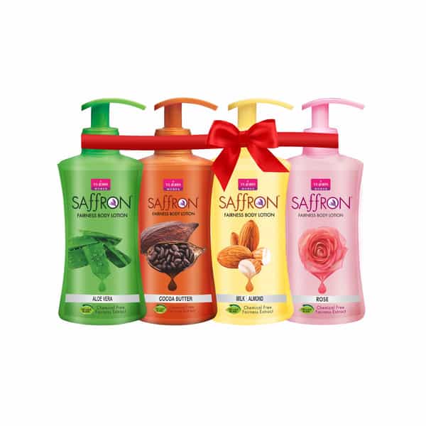 Vi-John Women Fairness Body Lotion | Aloevera, Milk Almond & Cocoa Butter Combo (250Ml Each, 4 Pack)