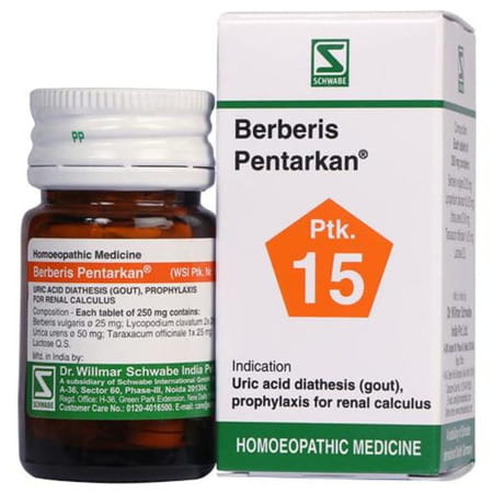 Dr. Willmar Schwabe India Berberis Pentarkan Tablet 20 No'S