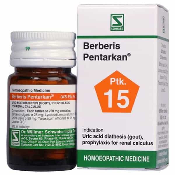 Dr. Willmar Schwabe India Berberis Pentarkan Tablet 20 No's