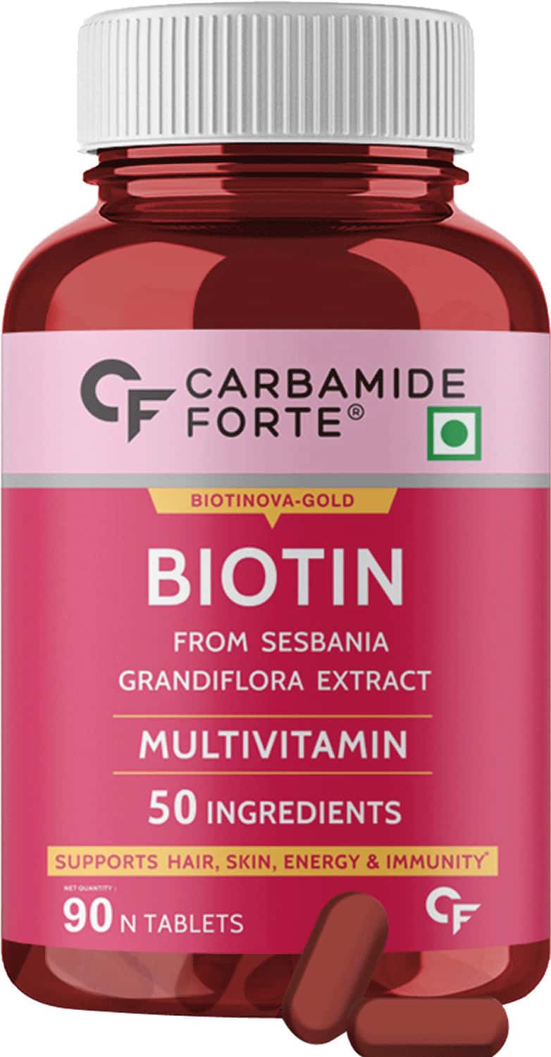 Carbamide Forte Biotin Supplement With 50 Multivitamin Ingredients-90 Tablets