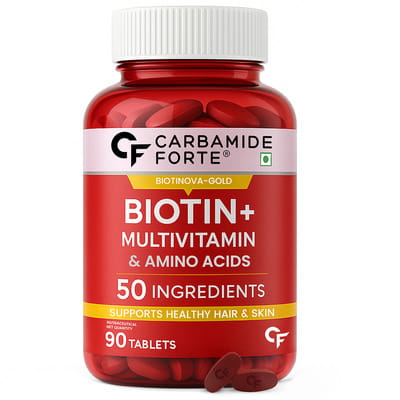 Carbamide Forte Biotin Supplement With 50 Multivitamin Ingredients-90 Tablets