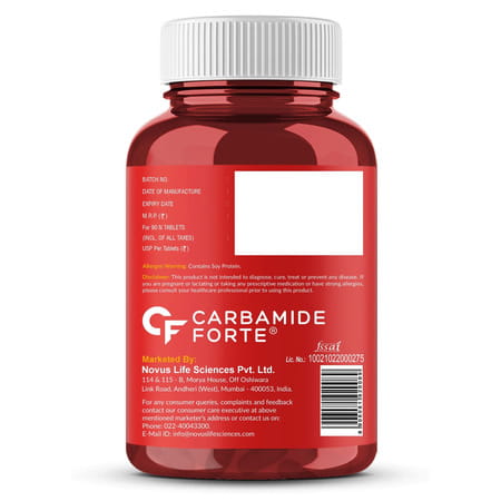 Carbamide Forte Biotin Supplement With 50 Multivitamin Ingredients-90 Tablets
