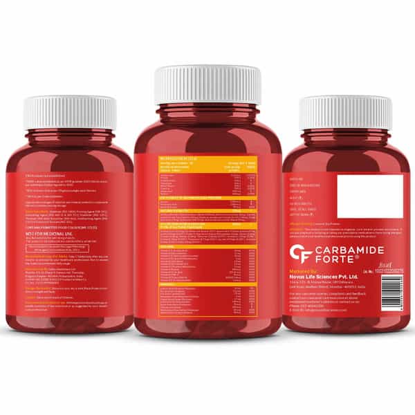 Carbamide Forte Biotin Supplement With 50 Multivitamin Ingredients-90 Tablets