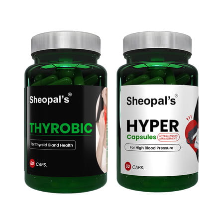 Sheopal'S Super Combo Thyrobic 60capsule For Manage Thyroid & Hyper 60capsule For Hypertension