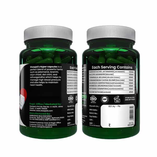 Sheopal's Super Combo Thyrobic 60Capsule For Manage Thyroid & Hyper 60Capsule For Hypertension