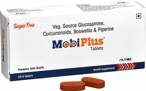Nuvox Mobiplus For Arthritis Joint Pain Turmeric Extract Providing 250 Mg (3 X 10 Tablets)