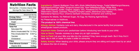 Early Foods Assorted Pack Of 2 - Multigrain Millet & Ragi Choco Jaggery Cookies X 2 150g Each