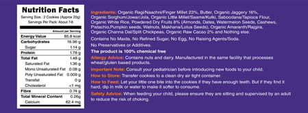 Early Foods Assorted Pack Of 2 - Multigrain Millet & Ragi Choco Jaggery Cookies X 2 150g Each