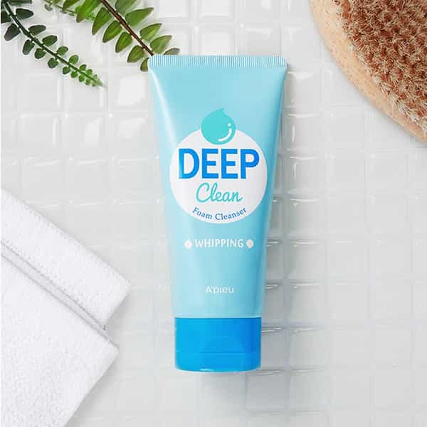 A'pieu Deep Clean Foam Cleanser [Whipping] - Korean Face Cleanser - Korean Skincare - 130Ml