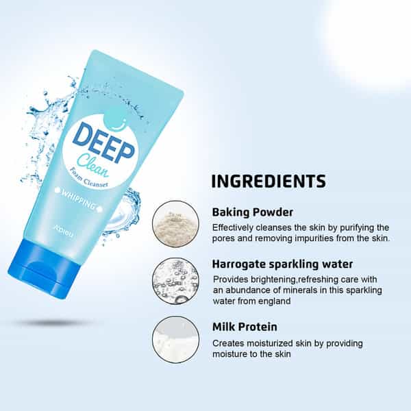 A'pieu Deep Clean Foam Cleanser [Whipping] - Korean Face Cleanser - Korean Skincare - 130Ml