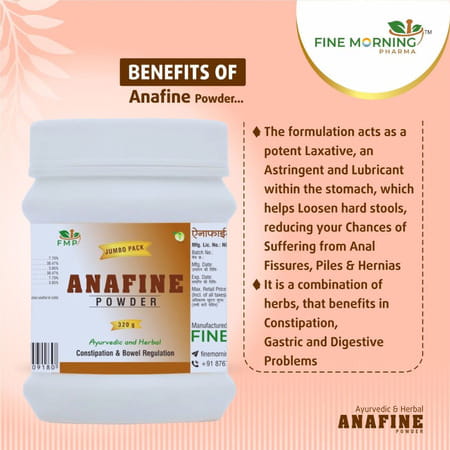 Fine Morning Pharma Ayurvedic And Herbal Anafine Powder Jumbo Pack (320G)