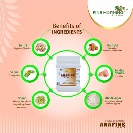 Fine Morning Pharma Ayurvedic And Herbal Anafine Powder Jumbo Pack (320G)