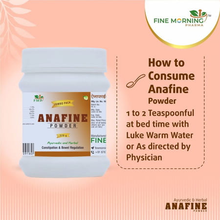 Fine Morning Pharma Ayurvedic And Herbal Anafine Powder Jumbo Pack (320G)