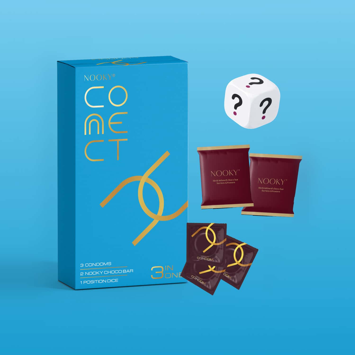 Nooky Connect Blue- The Complete Experience Box