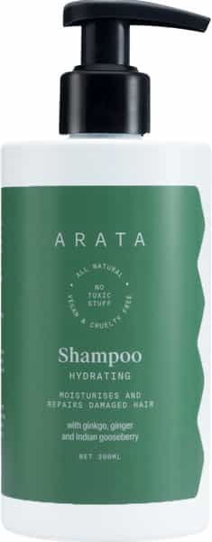 Arata Natural Hydrating Hair Shampoo With Ginkgo Ginger & Indian Gooseberry -300 Ml