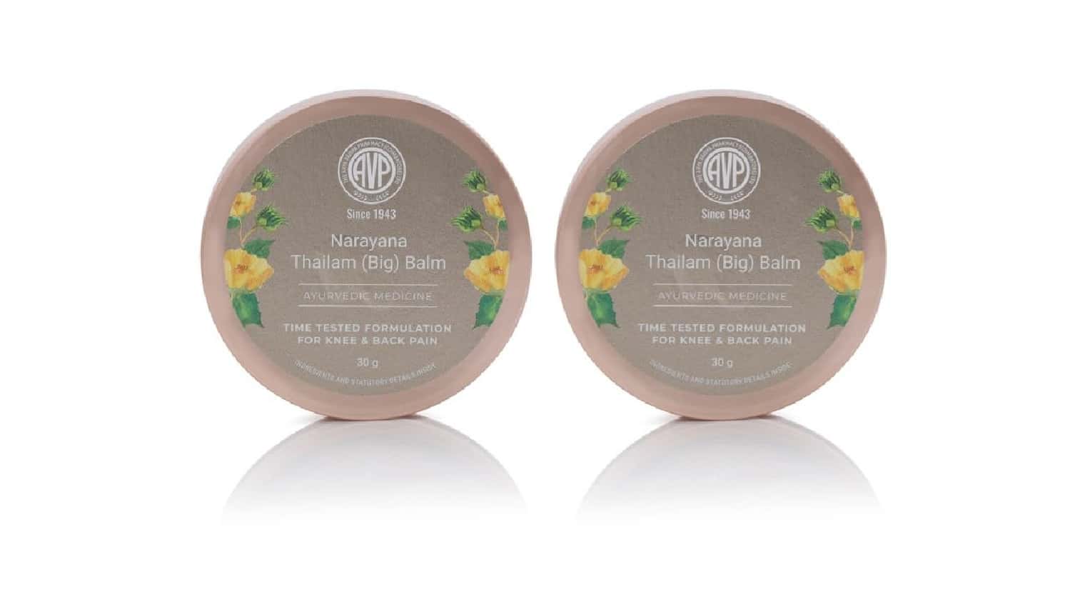 Avp Narayana Thailam Balm For Knee And Back Pain 30 Gm