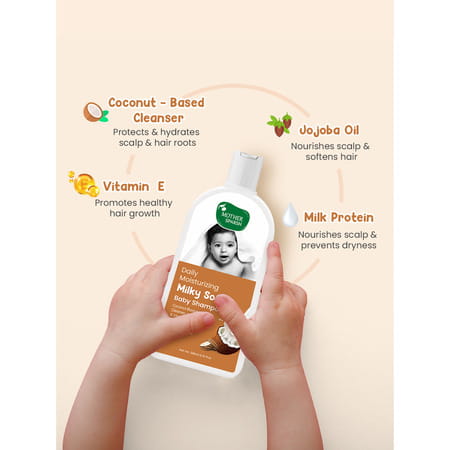 Mother Sparsh Milky Soft Baby Shampoo For Daily Moisturizing - 200ml