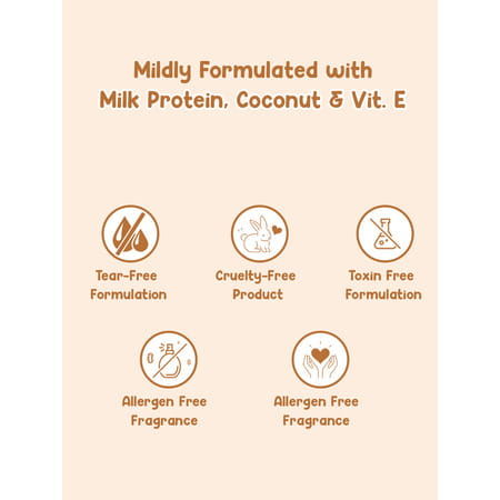 Mother Sparsh Milky Soft Baby Shampoo For Daily Moisturizing - 200ml