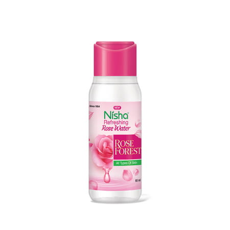Nisha Refreshing Rose Water For Face 60ml | Rose Water Face Toner For All Skin Types