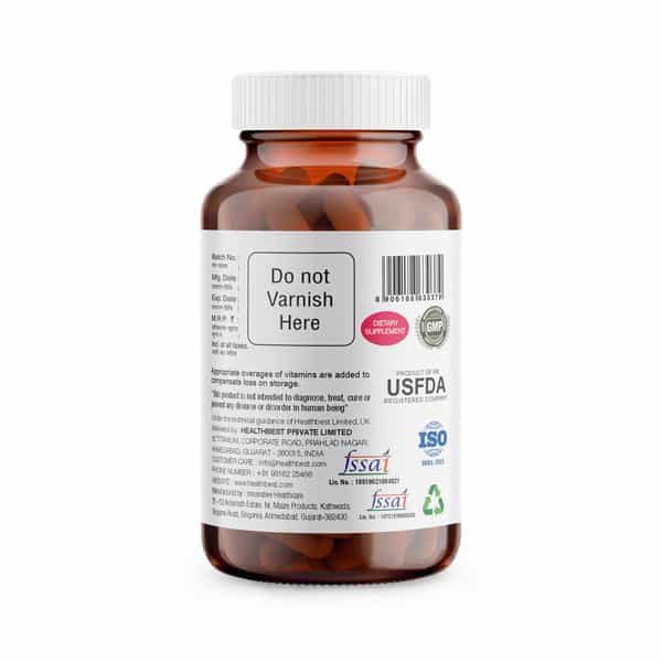 Healthbest Prenatal Multivitamins Capsules For Women With Folic Acid Iron Zinc - 30 Capsules