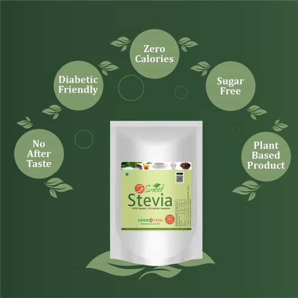 So Sweet Stevia Powder 1 Kg Sugar Free Zero Calorie Sweetener (Pack Of 3)