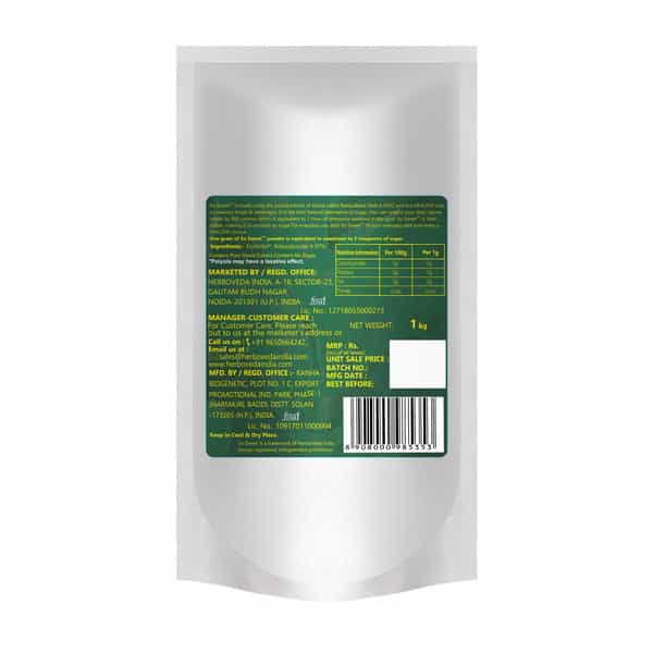 So Sweet Stevia Powder 1 Kg Sugar Free Zero Calorie Sweetener (Pack Of 3)