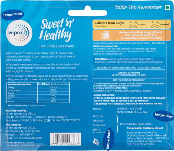 Sweet 'N' Healthy Aspartame 300+300
