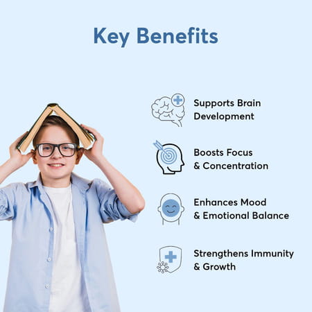 Bug Buddy Smart & Bright | Kids Daily Nutrition For Brain/Gut & Immunity | 15 Days Pack