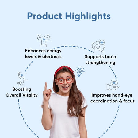 Bug Buddy Smart & Bright | Kids Daily Nutrition For Brain/Gut & Immunity | 15 Days Pack