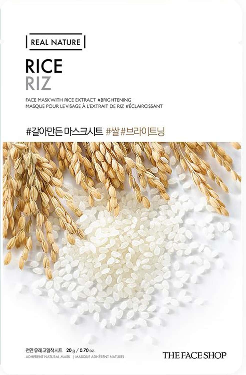 The Face Shop Real Nature Rice Masksheet