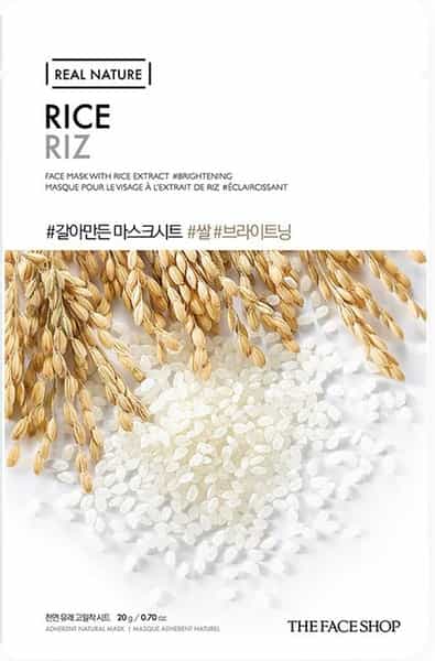 The Face Shop Real Nature Rice Masksheet