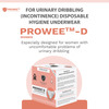 Prowee Women's Disposable Urine Incontinence Panty For Drop Dribbler(Fitted With Anion Liner) - Xxl