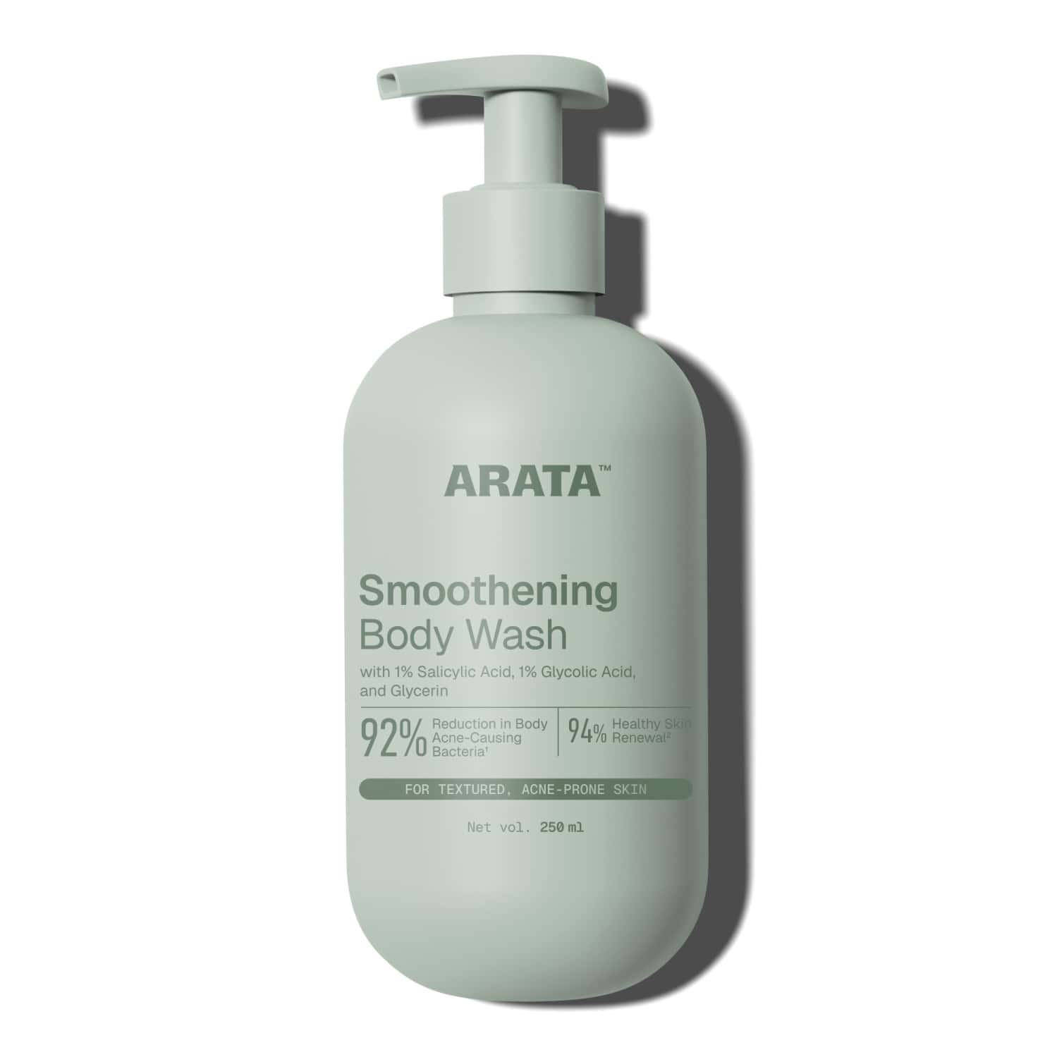 Arata Smoothening Body Wash | Bacne & Bumpy Skin | Salicylic & Glycolic | 250 Ml