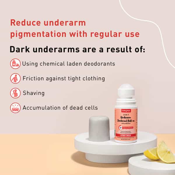 Sirona Underarm Roll On - Citrus Cheer - 50 Ml