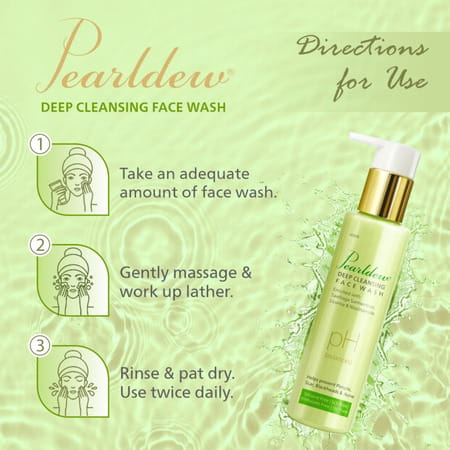 Pearldew Deep Cleansing Face Wash 100 Ml | Neem & Aloe Vera | Paraben Free (Pack Of 3)