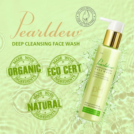 Pearldew Deep Cleansing Face Wash 100 Ml | Neem & Aloe Vera | Paraben Free (Pack Of 3)